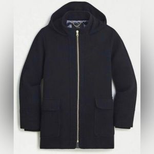 J Crew navy wool swing winter coat